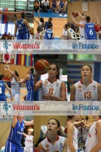  Spanish  U16 against France U16 in Miskolc © womensbasketball-in-france.com  