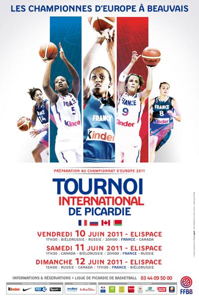 2011 poster Tournoi International de Picardie © FFBB  