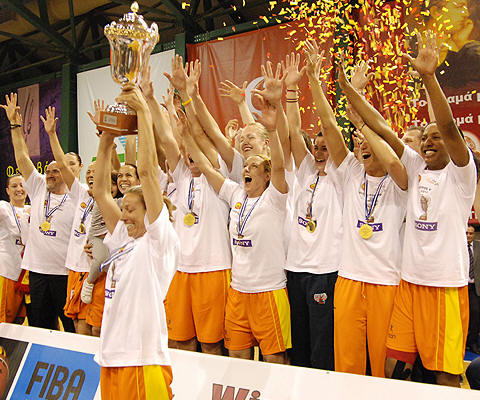 EuroCup Women 2010 Champions: Sony Athinaikos © Sony Athinaikos-FIBA Europe