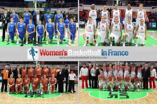 2011 EuroLeague Women final four teams ©  FIBA Europe  