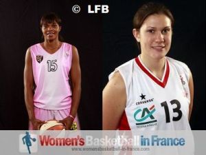 Agathe Nnindjem-Yolemp and Pauline Thizy &copy;  womensbasketball-in-france.com 