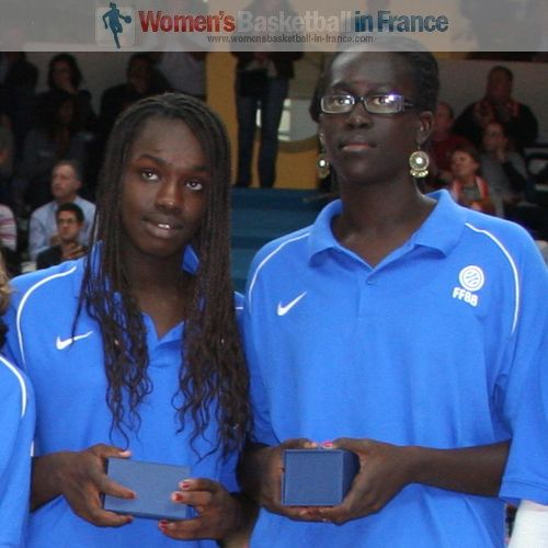 Clarince Djaldi Tabdia and Aby Gaye  © womensbasketball-in-france.com  