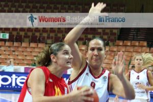 Jelena Dubljevic and Liene Jansone at EuroBasket Women 2011 © womensbasketball-in-france.com  
