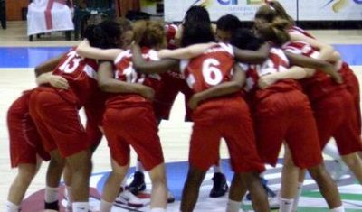  England U16 in the huddle in Romania    