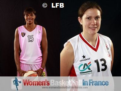 Agathe Nnindjem-Yolemp and Pauline Thizy ©  womensbasketball-in-france.com 