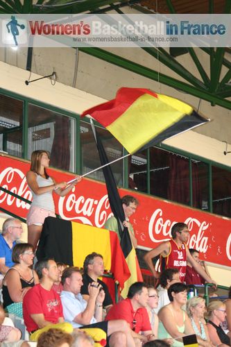  The Belgium flag in Miskolc  © womensbasketball-in-france.com  