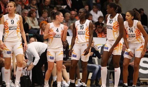  Bourges Basket players ready to play basketball © Olivier Martin 