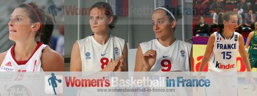 Héléna Ciak,Isabelle Strunc,Clémentine Samson and Pauline Jannault-Lo ©  womensbasketball-in-france.com 
