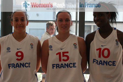 Clementine Samson, Kelly Corre, Hhadydia Minte  © womensbasketball-in-france.com  