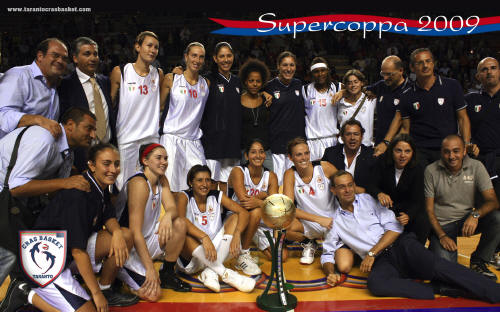 Taranto Cras Basket win Supercoppa 2009 © TarantoCrasBasket.com
