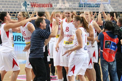 Czech Republic qualified for semi-final at EuroBasket Women 2011 © womensbasketball-in-france.com  