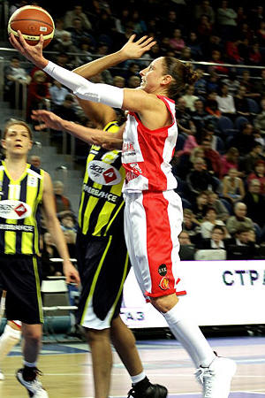 Diana Taurasi in EuroLeague Women action for Spartak Moscow Region  © FIBA Europe - Spartak Moscow  