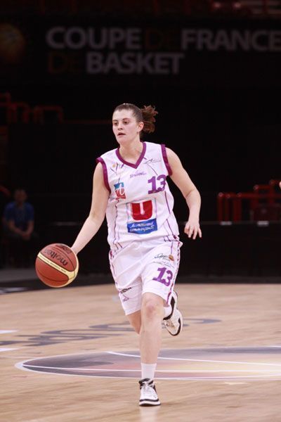 Elise Vieira playing for Angers Union Féminine Basket during the 2010  Trophée Coupe de France final at Paris Bercy  © Bellenger/IS/FFBB 