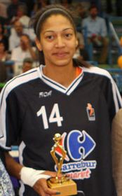 2011 LFB French player of the year: Emméline Ndongue © Bourges Basket