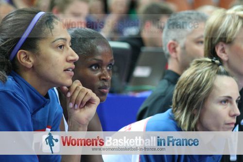 Emméline Ndongue, Emilie Gomis and Céline Dumerc  ©  womensbasketball-in-france.com 