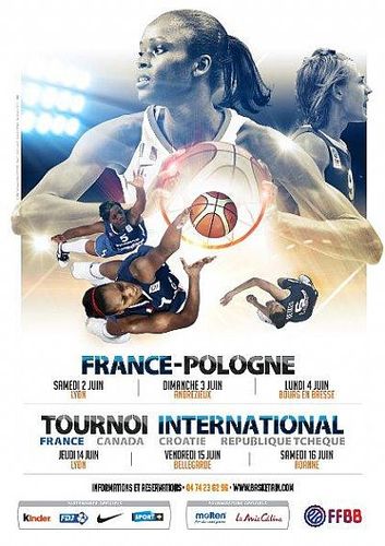   2012 International women's basketball match poster: France vs. Poland © FFBB  