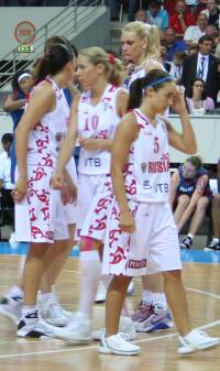  Russian playing the final of EuroBasket Women 2009 © Womensbasketball-in-france.com