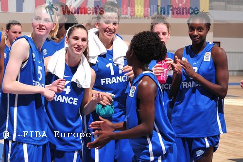  French U18 players after first match at Global Vision U18 European Championship  © FIBA Europe / Viktor Rébay   