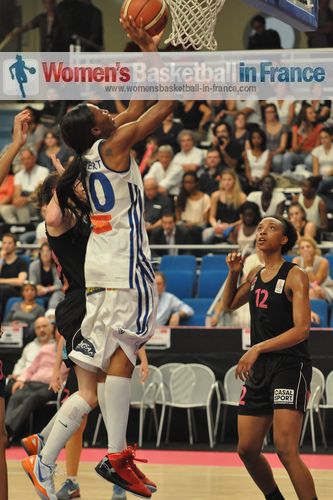 Géraldine Robert attacking the basket