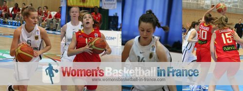  Germany and Spain  U16 in Miskolc © womensbasketball-in-france.com  