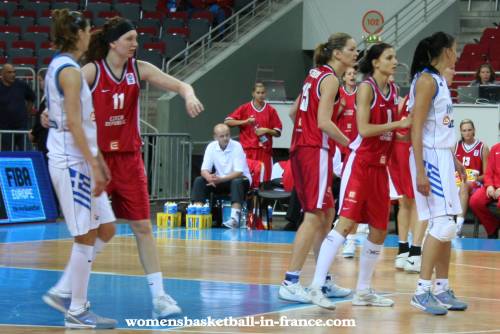 Greece and the Czech Republic players at EuroBasket Women 2009 in Latvia © womensbasketball-in-france.com