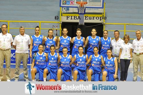  Greece U16 women basketball team 2011    © FIBA Europe   