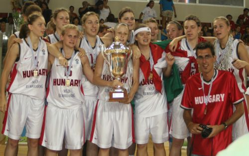  2009 European Championship Women Division B Champions Hungary  © WomensBasketball-in-france.com