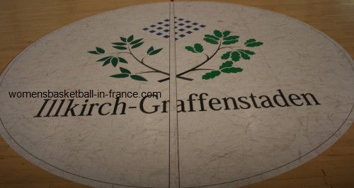 centre circle at Illkirch-Graffenstaden © womenbasketball-in-france.com