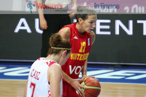 Iva Perovanovic at the free-throw line at EuroBasket Women 2011 © womensbasketball-in-france.com  