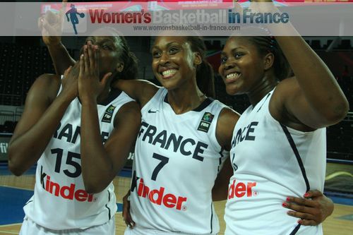 Jennifer Digbeu, Sandrine Gruda Isabelle Yacoubou-Dehoui  ©  womensbasketball-in-france.com 