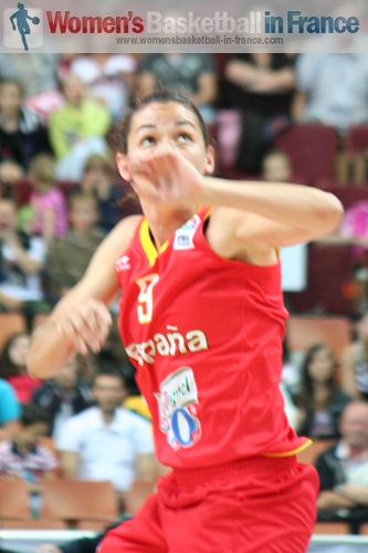  Laia Palau after her buzzer beater at EuroBasket 2011 © womensbasketball-in-france.com  