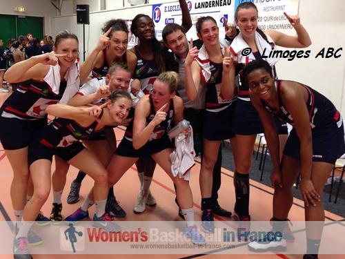 Limoges ABC 2013; Tiphaine Melois, Eva Marsac, Clarisse Berrange, Brooklyn Pope, Shirley Didjangu, Manon Sinico, Mélanie Devaux, Manon Morel, Marie-Lys Cuisset, Cyrielle Recoura