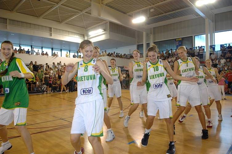 Lithuania U18 before final of youth international in Rezé