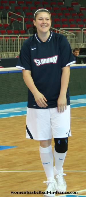 Lucia Lásková playing basketball in Riga Latvia for EuroBasket WOmen 2009 ©Castoria Fiba Europe