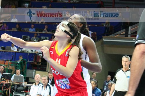 MartaXargay and her head mask at EuroBasket Women 2011