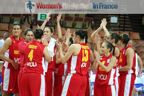  Montenegro on the way to EuroBasket Women 2011 quarter-final © womensbasketball-in-france.com  