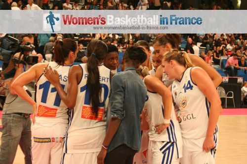 Lattes Montpellier players in the huddle -2012