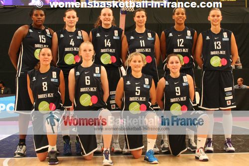 Team Picture 2012-2013:  Isis Arrondo, Caroline Aubert, Sarah Michel, Claire Stievenard, Marielle Amant, Tatyana Troïna, Yuliya Andreyeva, Bernadette N'Goyisa, Viktoria Mircheva , Zoé Chalumeau