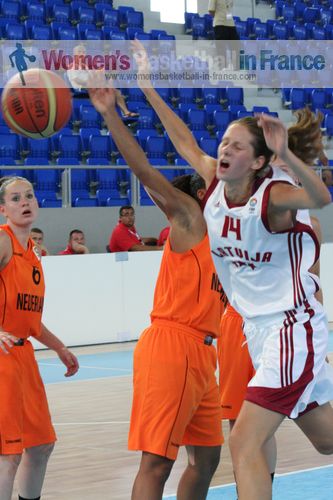 The Netherlands against Latvia U20 basketball