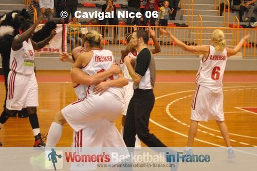 Cavigal Nice celebrate after first win ©  Cavigal Nice 06