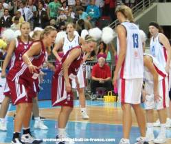 The Czech Republic and Latvia at EuroBasket Women 2009 &copy; womensbasketball-in-france.com