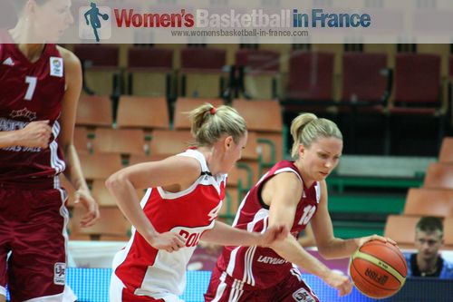 Two payers from Latvia and Poland at Eurobasket women 2011