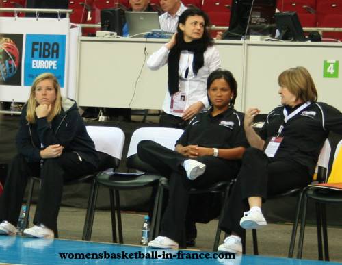 Pokey Chatman and the Slovak Republic staff at EuroBasket Women2009 © womensbasketball-in-france.com