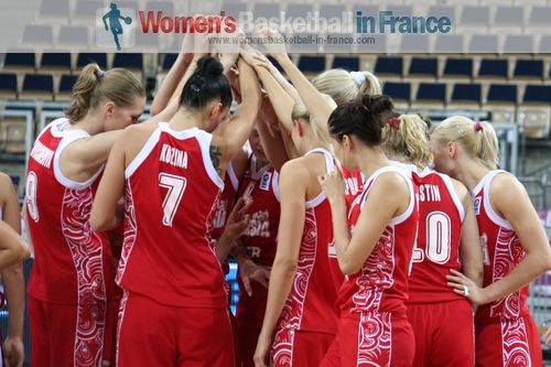 Russia on the way to semi-final at EuroBasket Women 2011 © womensbasketball-in-france.com  
