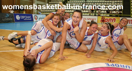  Slovak Republic make it the final and win promotion © womensbasketball-in-france.com