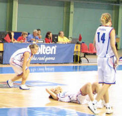 Slovakian players in tears after defeat