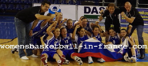 Slovenia U18 qualify for semi-final of the 2010 FIBA Europe U18 European Championship © womensbasketball-in-france.com