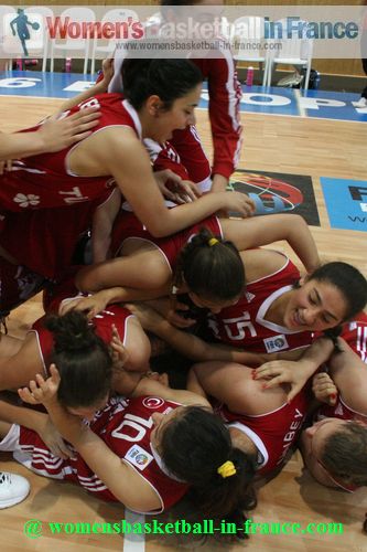 Turkish players celebrating