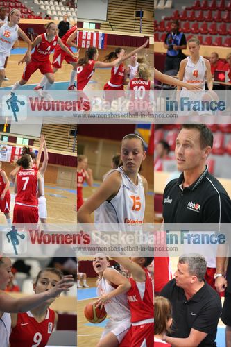 Netherlands   U16 against Czech Republic U16 in Miskolc © womensbasketball-in-france.com  