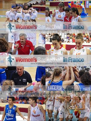  Picture strip from Spain and Italy playing the at the FIBA Europe 2012 U16 European Championship final © womensbasketball-in-france.com  